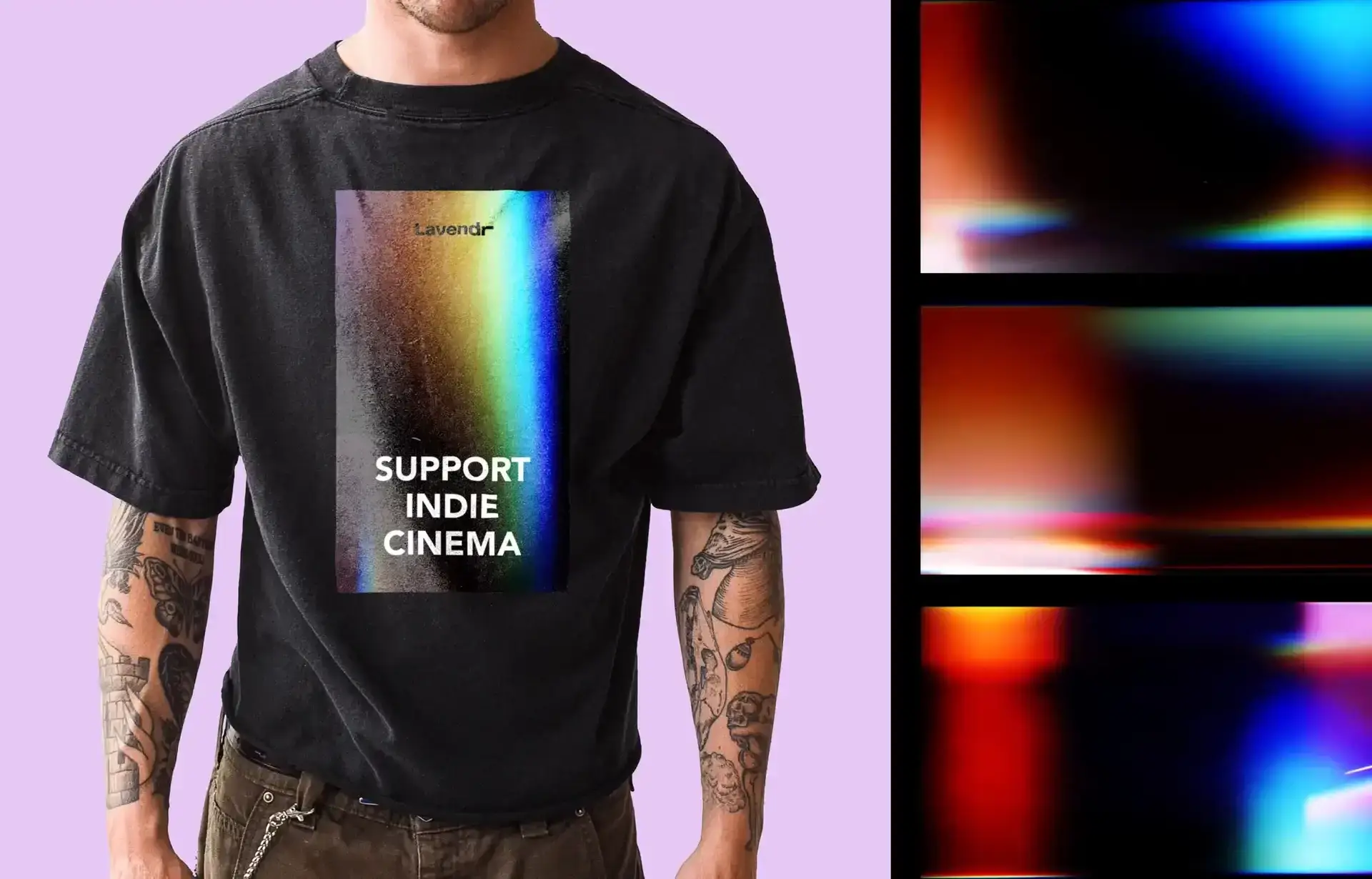 Lavendr shirt and gradients